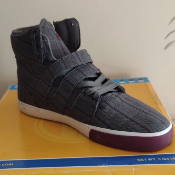 Radii Char Herringbone Men's 9.5 Grey/Burg - Picture 11 of 15
